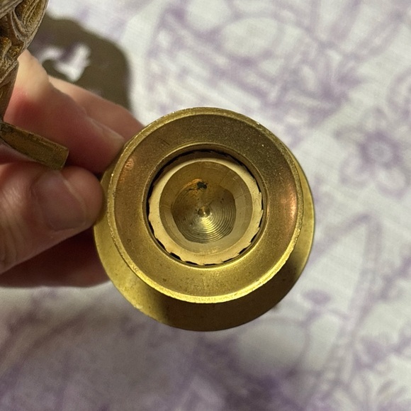 Chinoiserie Candle Sconce Pair two 2 solid brass medallion sconces wall décor - Picture 9 of 9